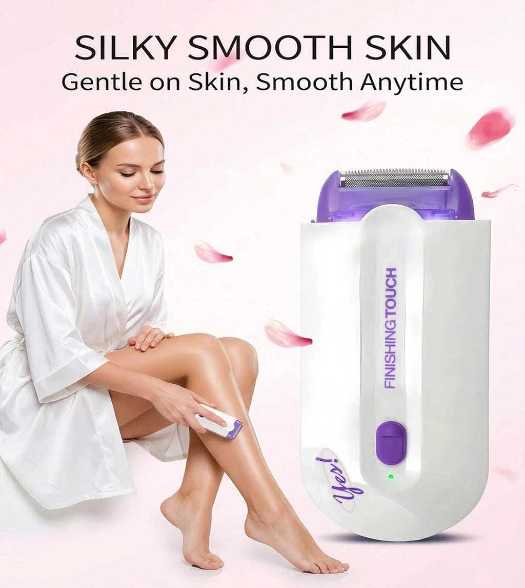 Women’s Electric Hair Trimmer Painless Body Shaver Face Leg Bikini Hair Removal Tool