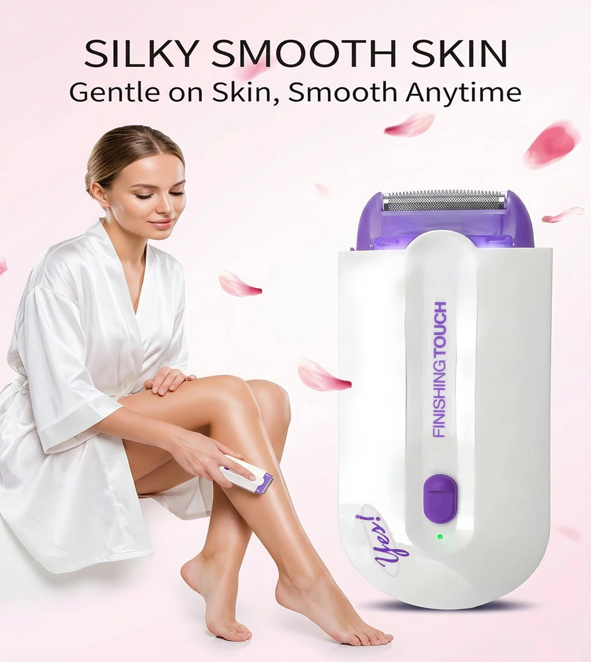 Women’s Electric Hair Trimmer Painless Body Shaver Face Leg Bikini Hair Removal Tool