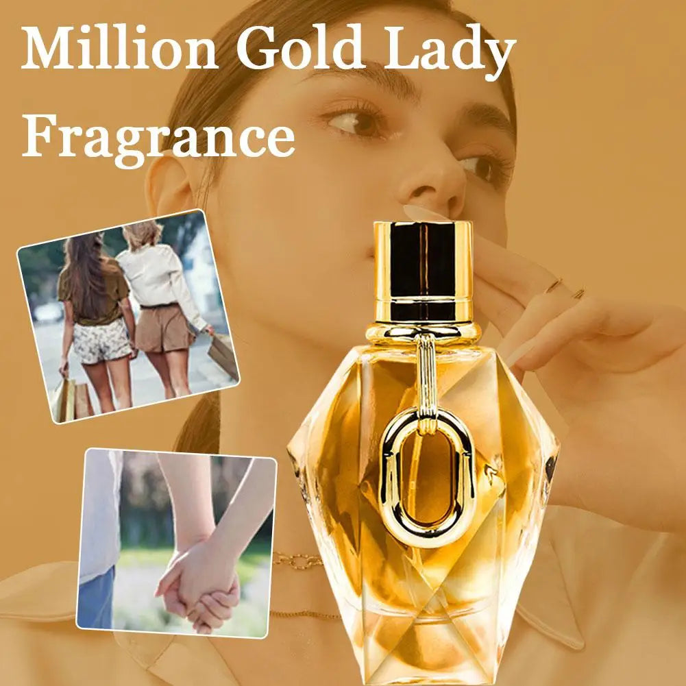 Million Gold Women’s Eau de Parfum Rose Patchouli Oud Floral Woody Fragrance
