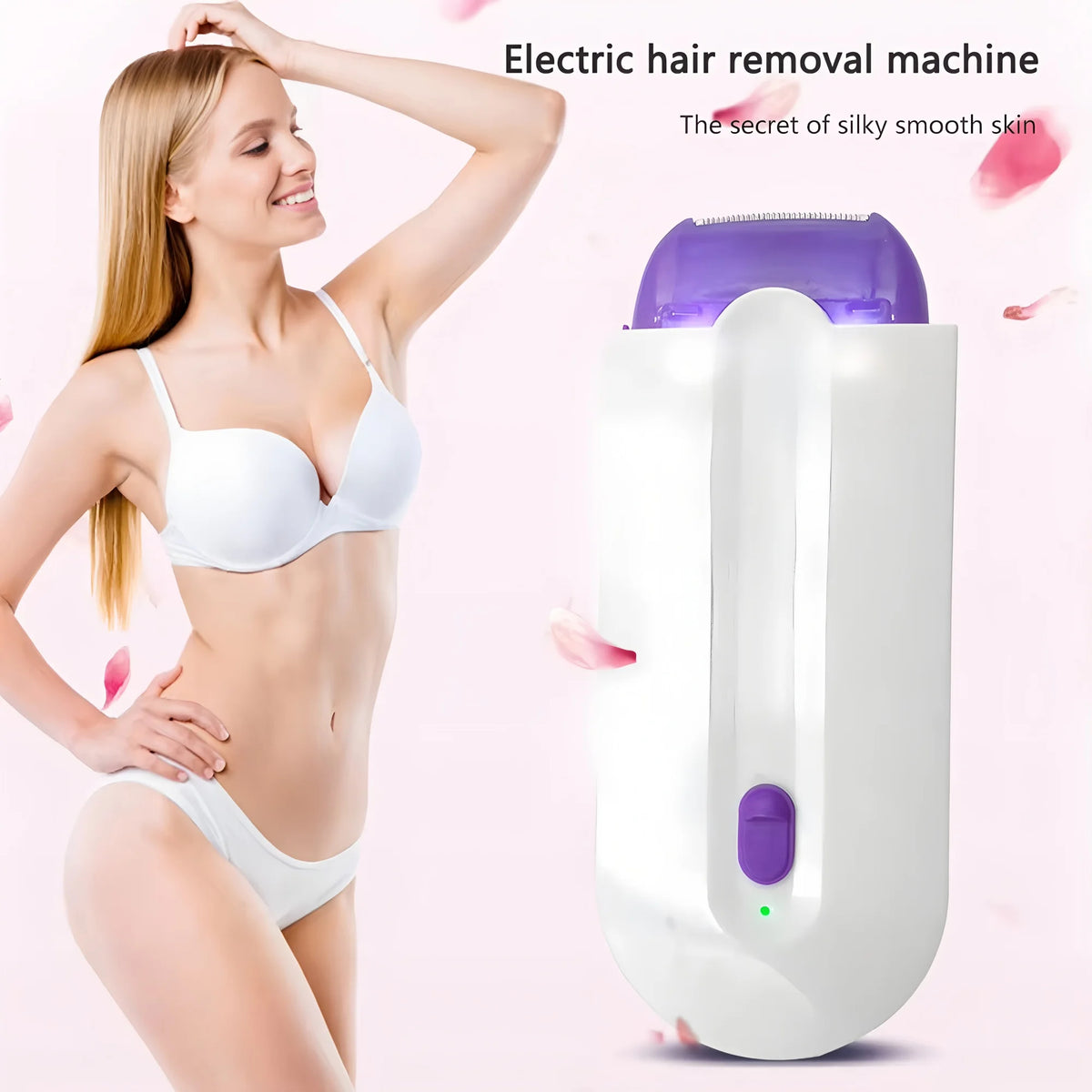 Women’s Electric Hair Trimmer Painless Body Shaver Face Leg Bikini Hair Removal Tool