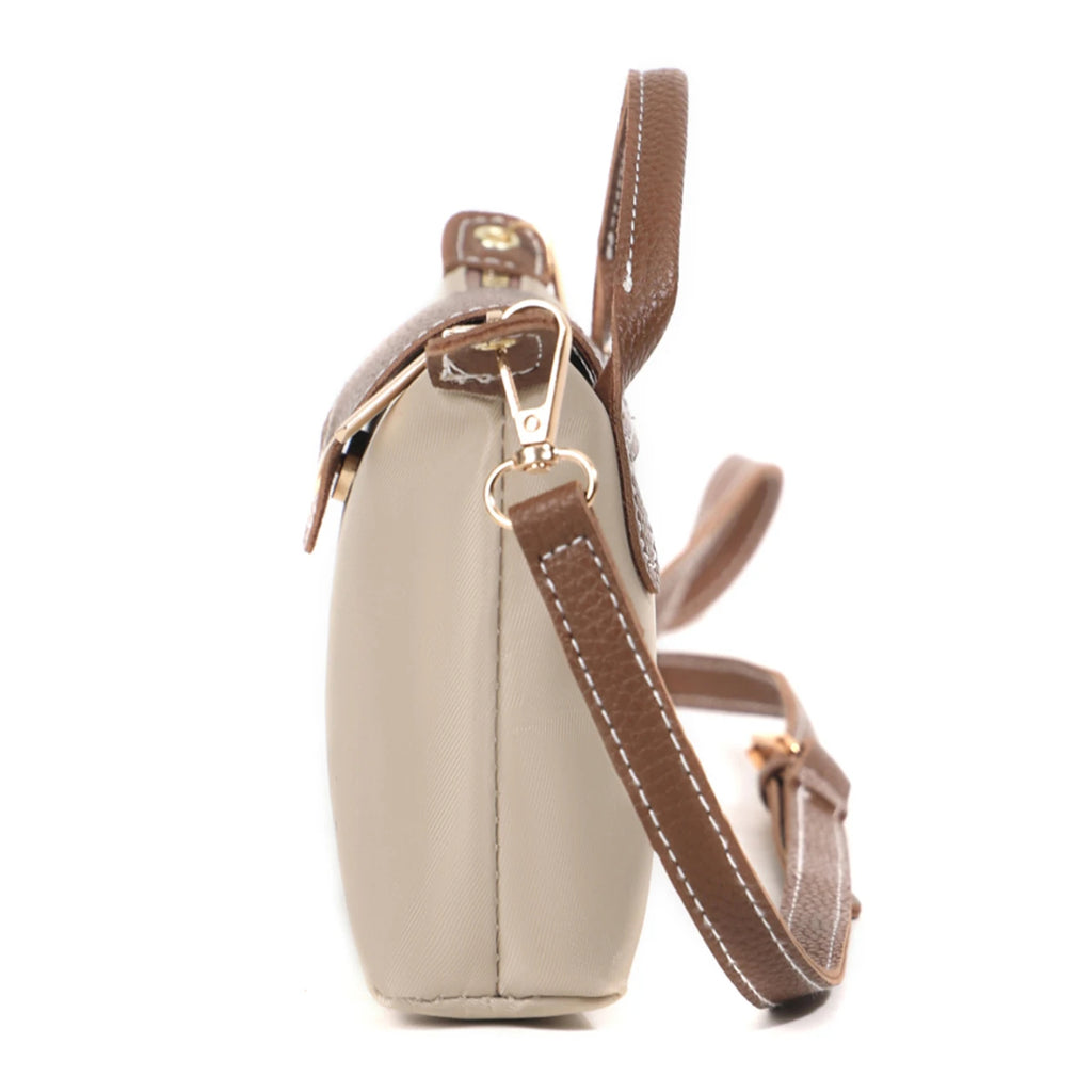Women's Beige Brown Handbag, Elegant Crossbody Purse, Shoulder Bag, Gift for Her