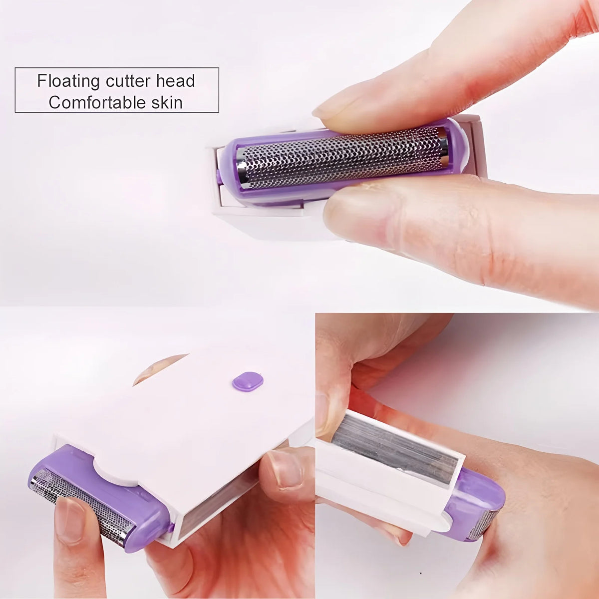 Women’s Electric Hair Trimmer Painless Body Shaver Face Leg Bikini Hair Removal Tool