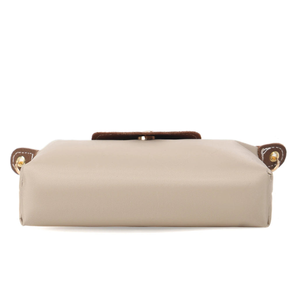 Women's Beige Brown Handbag, Elegant Crossbody Purse, Shoulder Bag, Gift for Her