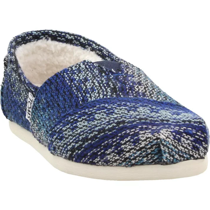 Toms Women's Alpargata Sneakers - Blue Stripe Woven Shrlg