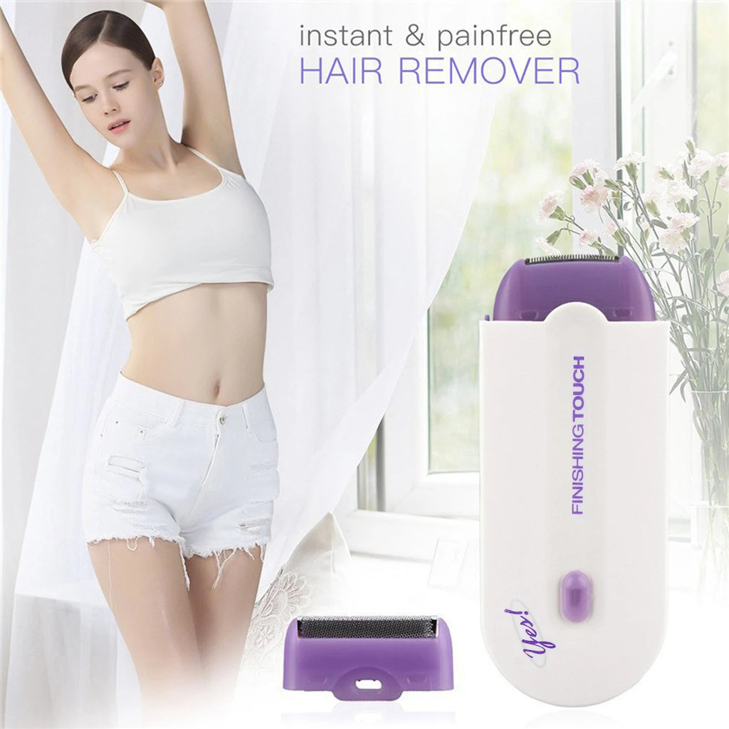 Women’s Electric Hair Trimmer Painless Body Shaver Face Leg Bikini Hair Removal Tool