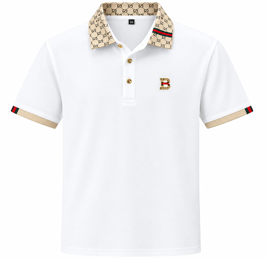 Men's Color Block Polo Shirt, Short Sleeve Lightweight Breathable Summer Casual Top