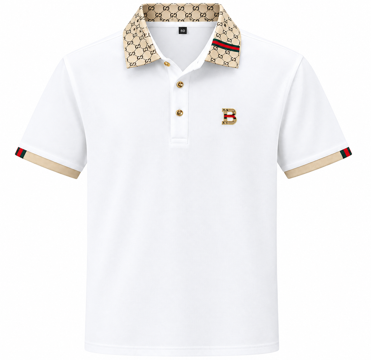 Men's Color Block Polo Shirt, Short Sleeve Lightweight Breathable Summer Casual Top