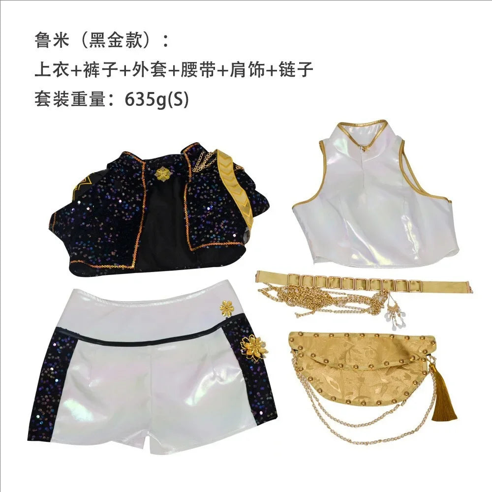 Teen Girls Shiny Cosplay Suit, Halloween Party Costume, Carnival & Roleplay Outfit