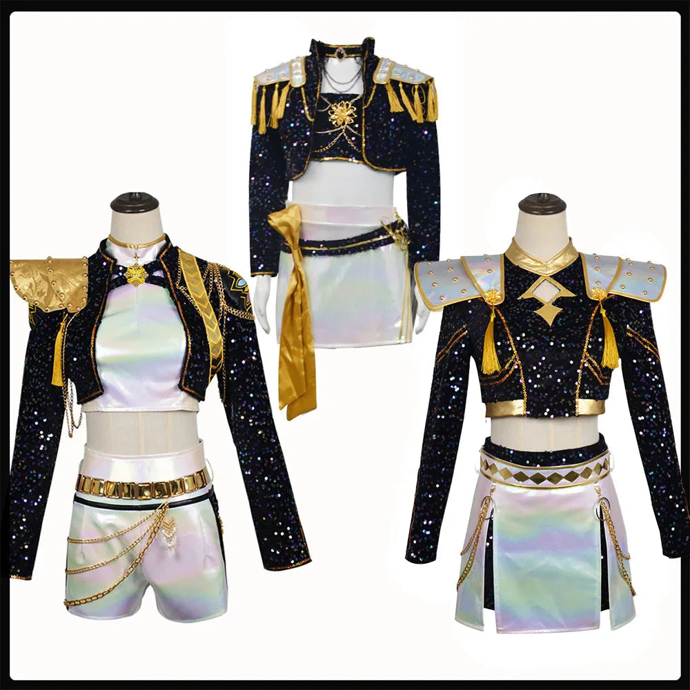 Teen Girls Shiny Cosplay Suit, Halloween Party Costume, Carnival & Roleplay Outfit