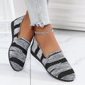 Women's Summer Knitted Slip-On Flat Loafers Casual Round Toe Shoes