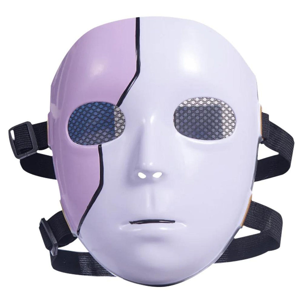 Sally Face Mask with Blue Wig – Sal Fisher Cosplay Costume Halloween Party