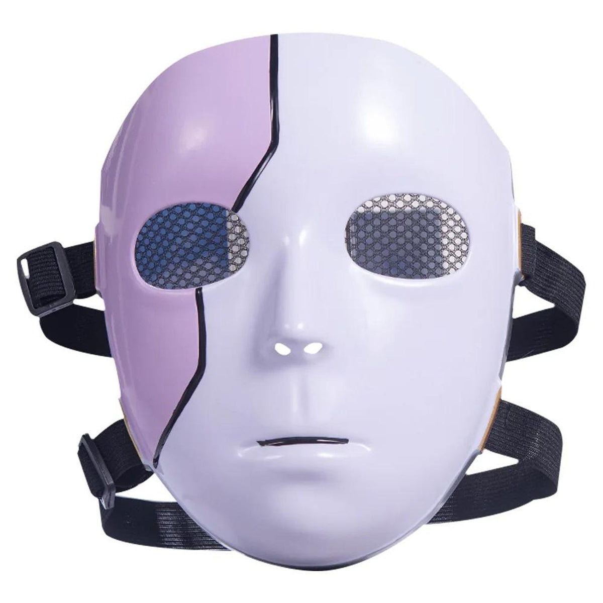 Sally Face Mask with Blue Wig – Sal Fisher Cosplay Costume Halloween Party