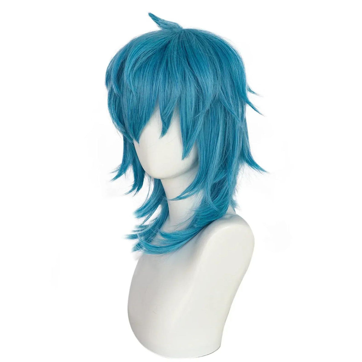 Sally Face Mask with Blue Wig – Sal Fisher Cosplay Costume Halloween Party