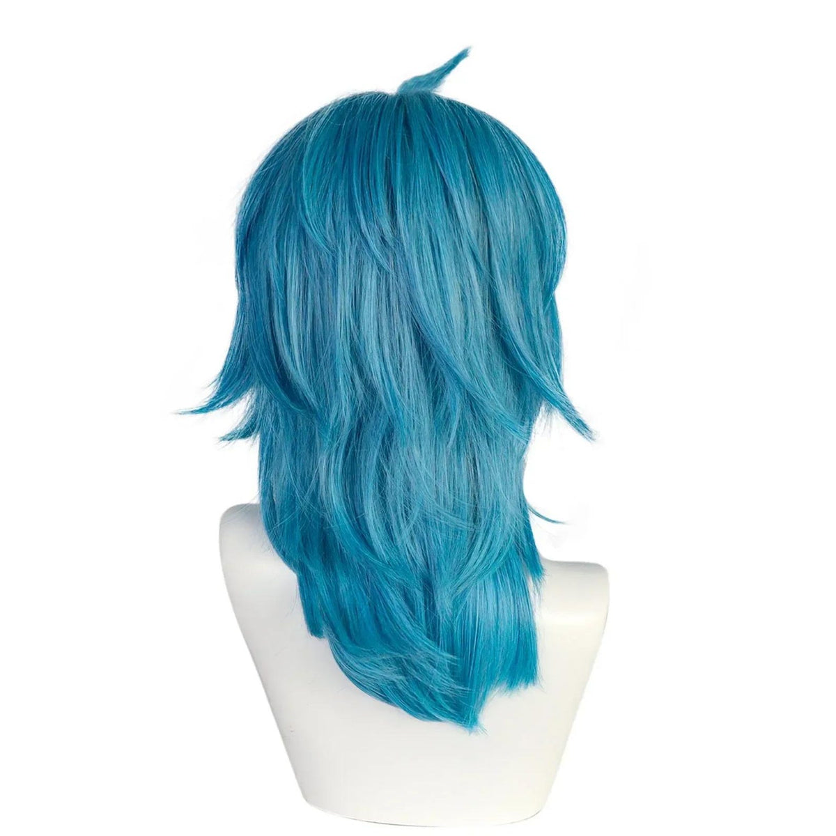 Sally Face Mask with Blue Wig – Sal Fisher Cosplay Costume Halloween Party